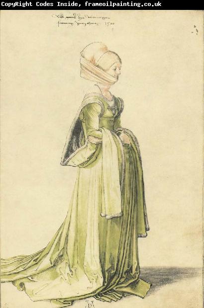 Albrecht Durer A Nuremberg Lady Dressed to go to a Dance